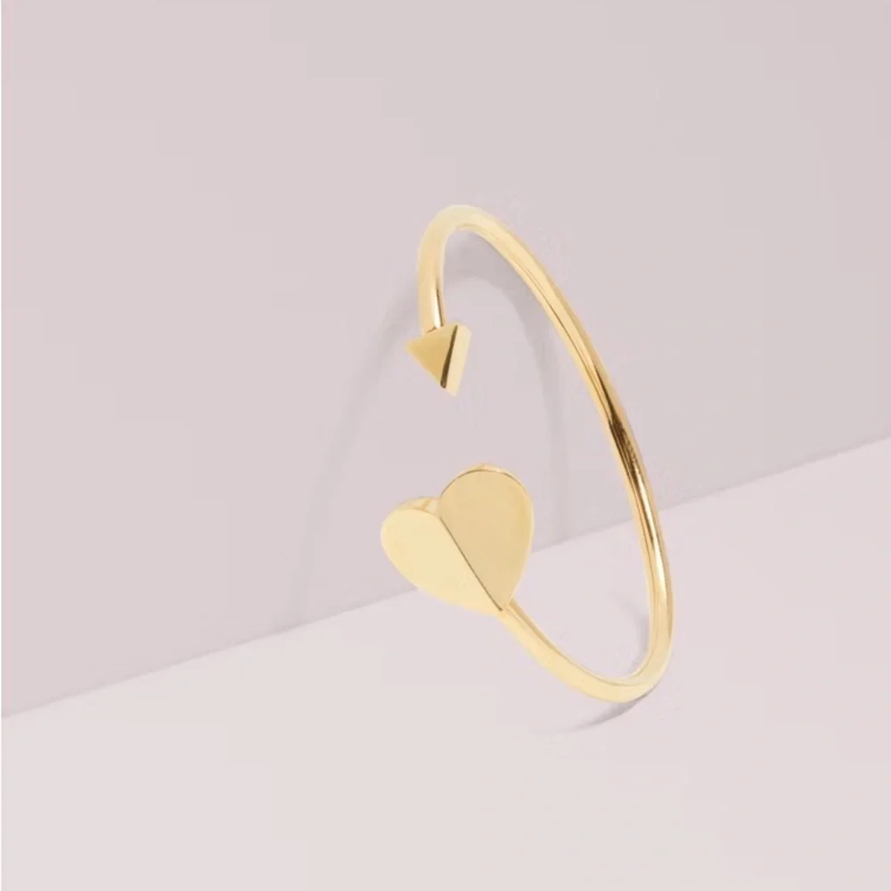 Kate Spade Gold Heritage Heart Cuff - Picture 1 of 7